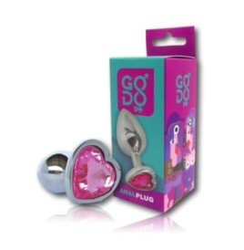 Plug anale Godo di+ piccolo in metallo pietra rosa - Plug Anale - S...