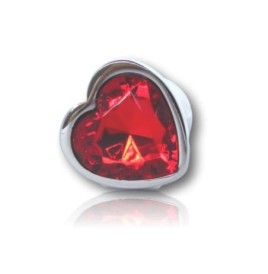 Plug anale Godo di+ piccolo in metallo cuore rosso - Plug Anale - S...