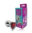 Plug anale Godo di+ medio in metallo cuore rosso