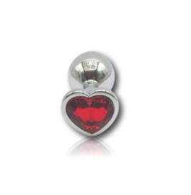 Plug anale Godo di+ medio in metallo cuore rosso - Plug Anale - Sex...