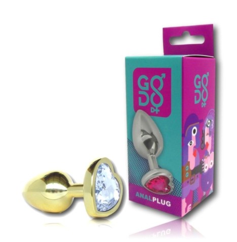 Plug anale Godo di+ piccolo in metallo dorato - Plug Anale - Sexy S...