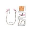 Strizza capezzoli rosa Crystal Chain Nipple Clamps