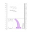 Dildo con ventosa viola Non Realistic Dildo Suction Cup - Purple