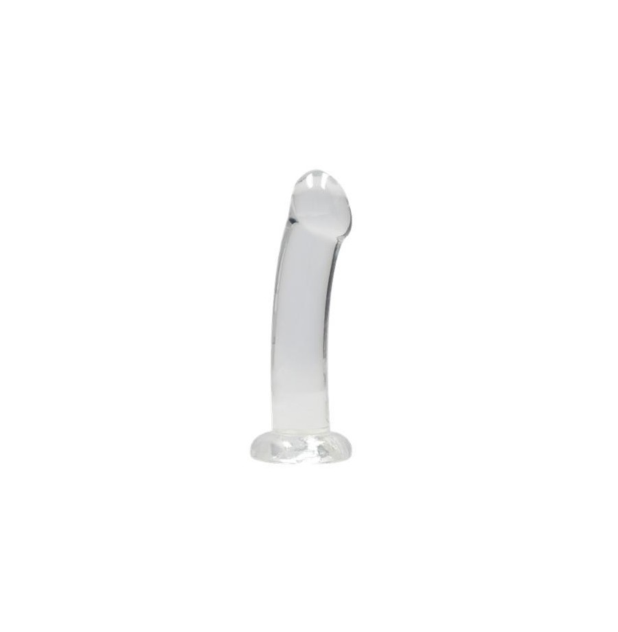 Dildo con ventosa Non Realistic Dildo Suction Cup - Transparent 17 cm