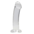 Dildo con ventosa Non Realistic Dildo Suction Cup - Transparent 17 cm