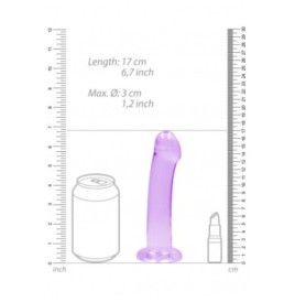 Dildo con ventosa viola Non Realistic Dildo Suction Cup - Purple 17...