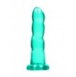 Dildo turchese con ventosa Non Realistic Dildo Suction Cup -17 cm