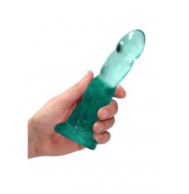 Dildo turchese con ventosa Non Realistic Dildo Suction Cup -17 cm -...