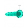 Dildo turchese con ventosa Non Realistic Dildo Suction Cup -17 cm