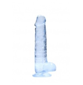 Pene finto blu con ventosa Realistic Dildo with Balls 19 cm - Falli...