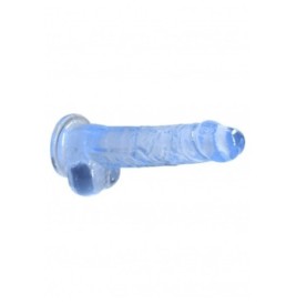 Pene finto blu con ventosa Realistic Dildo with Balls 19 cm - Falli...