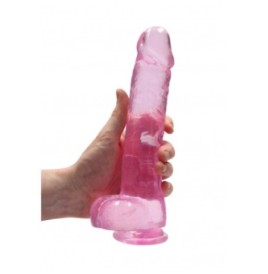 Pene finto rosa con ventosa Realistic Dildo with Balls 22 cm - Fall...