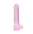 Pene finto rosa con ventosa Realistic Dildo with Balls 22 cm