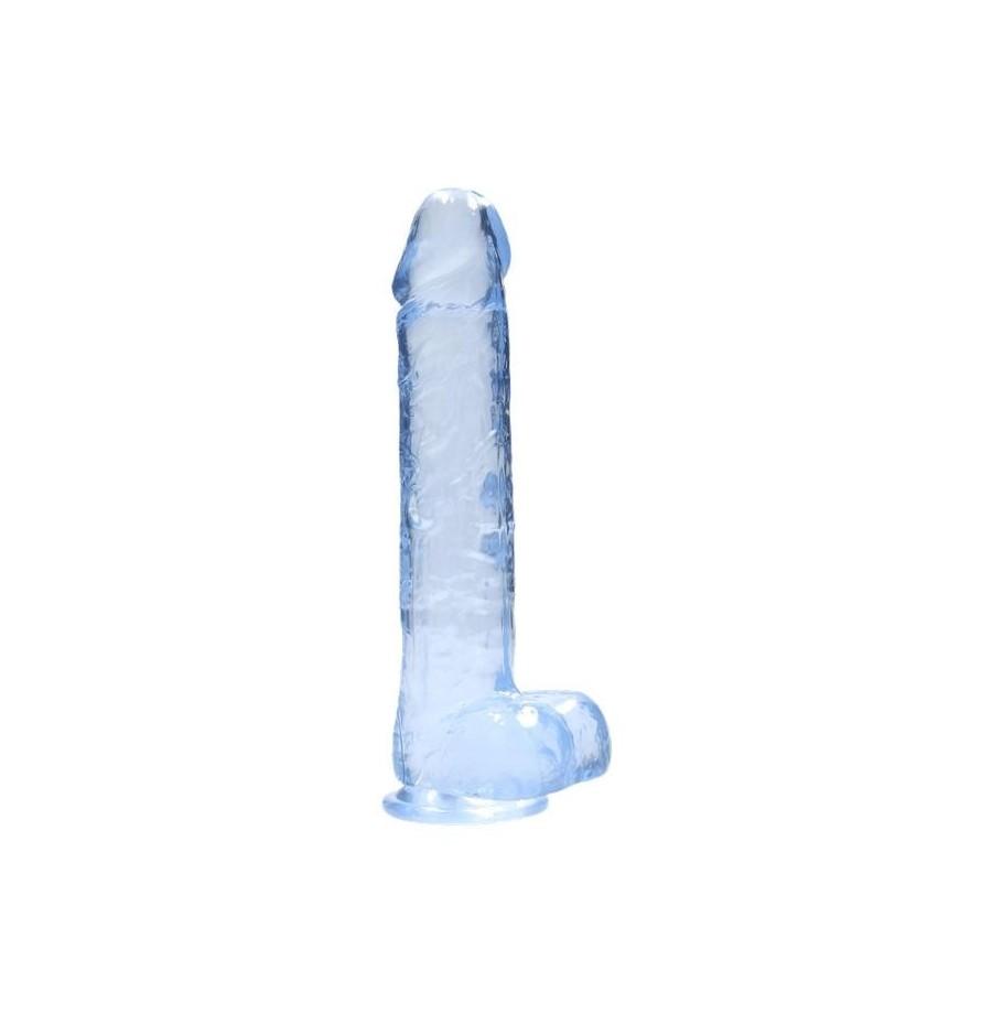 Pene finto blu con ventosa Realistic Dildo with Balls 22 cm