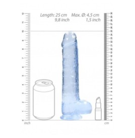 Pene finto blu con ventosa Realistic Dildo with Balls 22 cm - Falli...