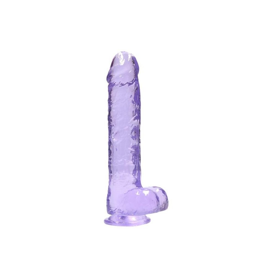 Pene finto viola con ventosa Realistic Dildo with Balls 22 cm