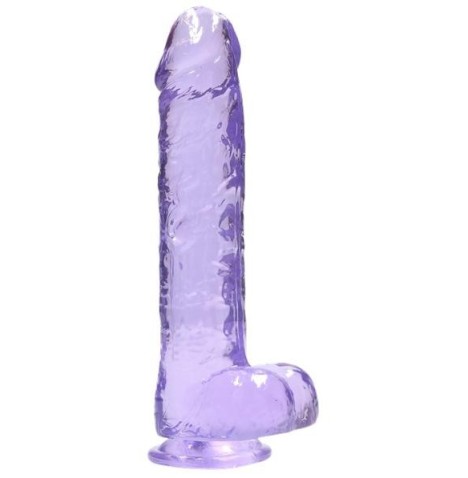 Pene finto viola con ventosa Realistic Dildo with Balls 22 cm - Fal...