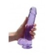 Pene finto viola con ventosa Realistic Dildo with Balls 22 cm