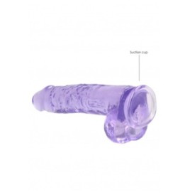 Pene finto viola con ventosa Realistic Dildo with Balls 22 cm - Fal...