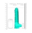 Pene finto turchese con ventosa Realistic Dildo with Balls 22 cm