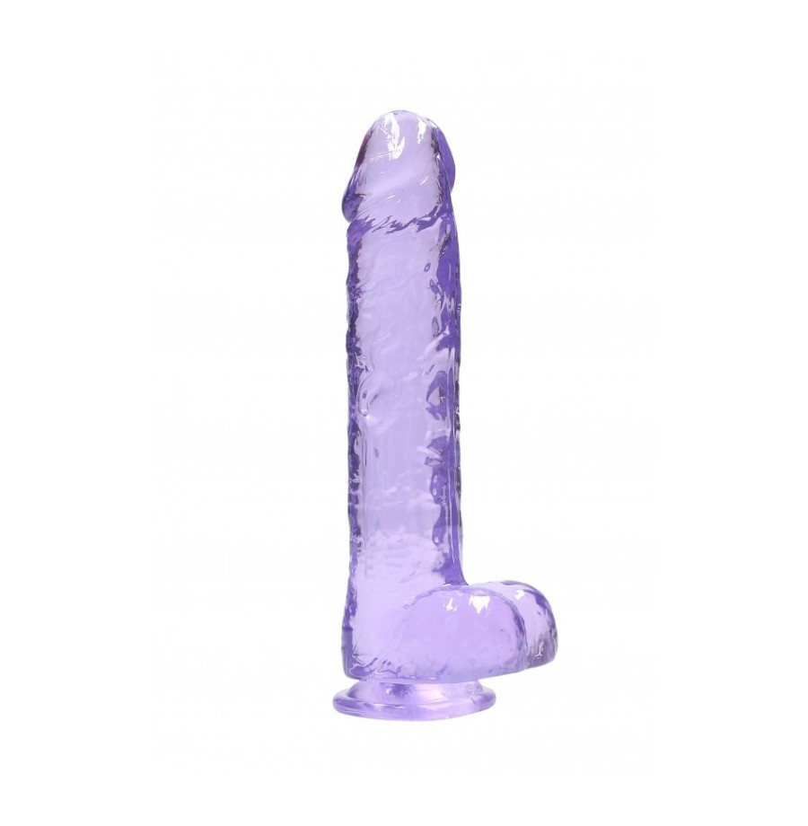 Pene finto viola con ventosa Realistic Dildo With Balls - 25,4 cm