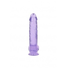 Pene finto viola con ventosa Realistic Dildo With Balls - 25,4 cm -...