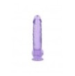 Pene finto viola con ventosa Realistic Dildo With Balls - 25,4 cm