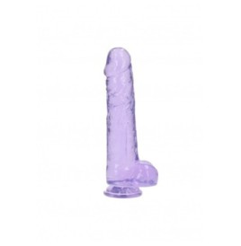 Pene finto viola con ventosa Realistic Dildo With Balls - 25,4 cm -...