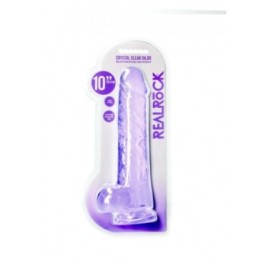 Pene finto viola con ventosa Realistic Dildo With Balls - 25,4 cm -...