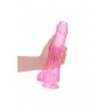 Pene finto rosa con ventosa Realistic Dildo With Balls - 25,4 cm