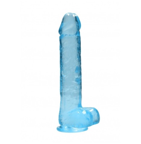 Pene finto blu con ventosa Realistic Dildo With Balls - 25,4 cm - F...