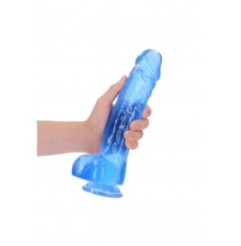 Pene finto blu con ventosa Realistic Dildo With Balls - 25,4 cm - F...