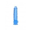 Pene finto blu con ventosa Realistic Dildo With Balls - 25,4 cm