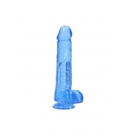 Pene finto blu con ventosa Realistic Dildo With Balls - 25,4 cm - F...