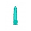 Pene finto turchese con ventosa Realistic Dildo With Balls - 25,4 cm