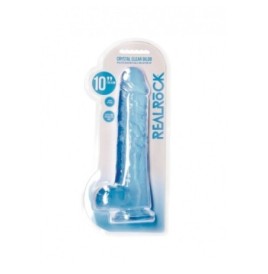 Pene finto blu con ventosa Realistic Dildo With Balls - 25,4 cm - F...