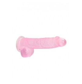 Pene finto rosa con ventosa Realistic Dildo with Balls 15 cm - Fall...