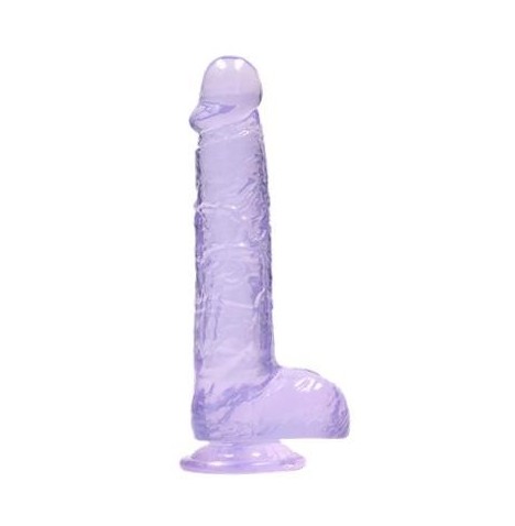 Pene finto viola con ventosa Realistic Dildo with Balls 15 cm - Fal...