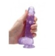 Pene finto viola con ventosa Realistic Dildo with Balls 15 cm