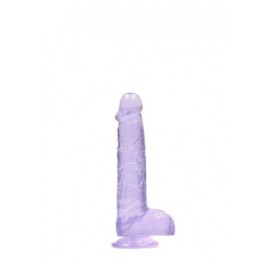 Pene finto viola con ventosa Realistic Dildo with Balls 15 cm - Fal...