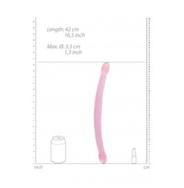 Dildo doppio rosa Non Realistic Double Dildo - 43 cm - Falli Doppi ...