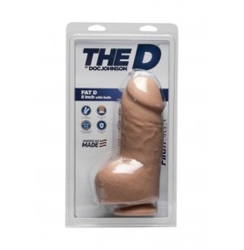 Dildo grosso chiaro Fat D + Balls FIRMSKYN - 8" - Falli Realistici ...