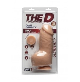 Dildo grosso chiaro dual density Fat D + Balls FIRMSKYN - 8" - Fall...