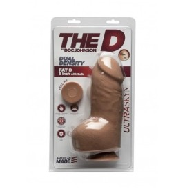 Dildo grosso caramello dual density Fat D + Balls FIRMSKYN - 8" - F...