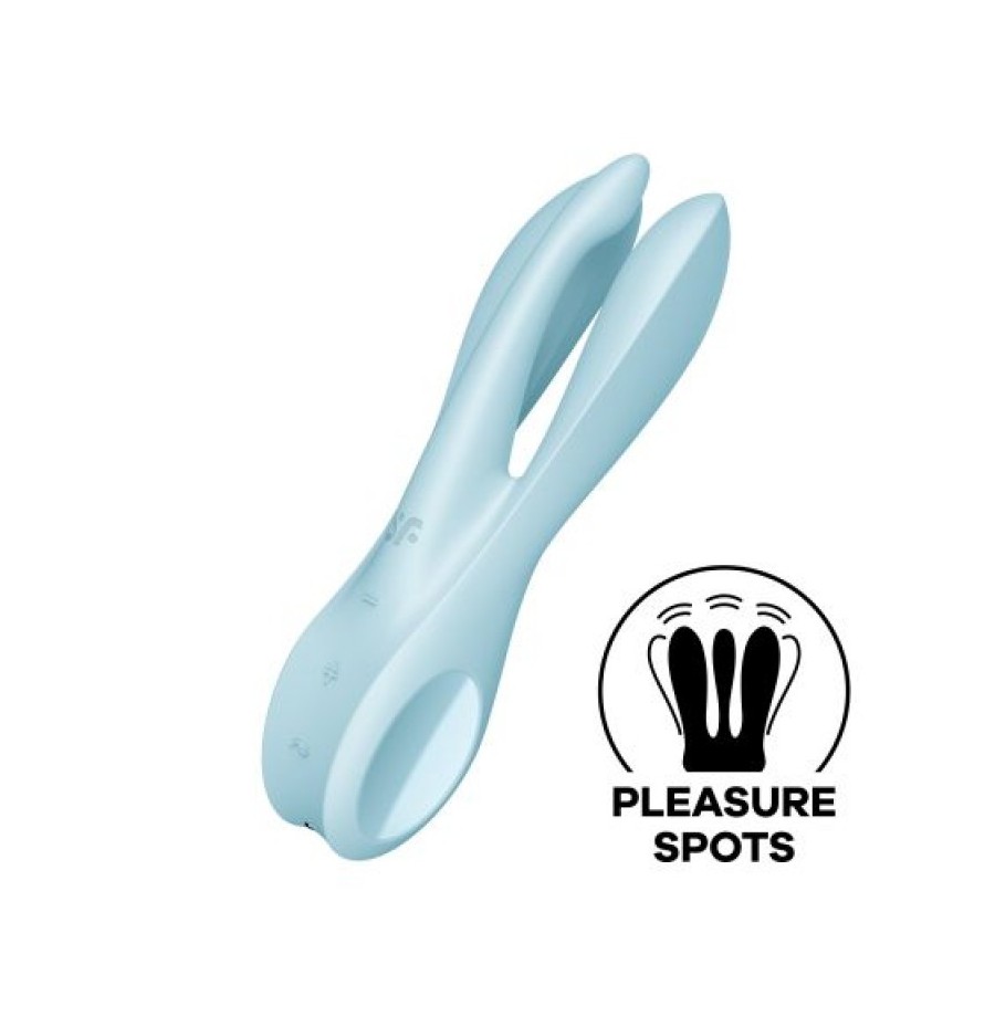 Vibratore Satisfyer threesome 1 blue