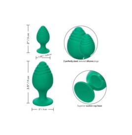 Plug anale verde 2 pz Cheeky Buttplug - Plug Anale - Sexy Shop Ingr...