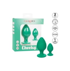 Plug anale verde 2 pz Cheeky Buttplug - Plug Anale - Sexy Shop Ingr...