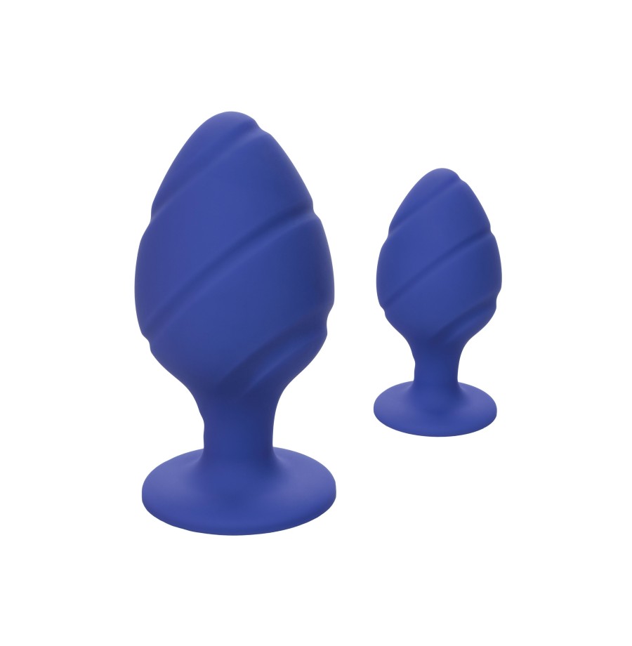 Plug anale blu 2 pz Cheeky Buttplug