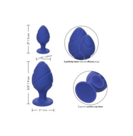 Plug anale blu 2 pz Cheeky Buttplug - Plug Anale - Sexy Shop Ingrosso