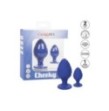 Plug anale blu 2 pz Cheeky Buttplug